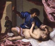 Felice Ficherelli The Rape of Lucretia oil